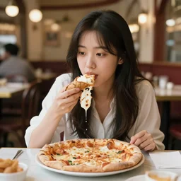 eating pizza and cannoli!!!!!, beautiful, grand, wistful, italian restaurant, hyperrealistic photograph by kim jung gi, concept art, extremely detailed, intricate linework, sharp focus, bright colors, octopath traveler, unreal engine 5 highly rendered, global illumination, radiant light, detailed and intricate environment