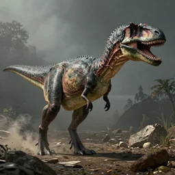 First photograph of a real dinosaur, circa 2167