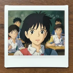 film still keyart overview polaroid portrait of a chinese superwoman teaching in a school, finely detailed features, closeup at the faces, perfect art, gapmoe yandere, trending on pixiv fanbox, painted by craig mullins makoto shinkai takashi takeuchi studio ghibli, akihiko yoshida,