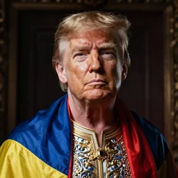 gay pride god emperor trump hyper realism photographic ukraine