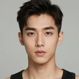 realistic portrait of a beautiful young feminine gay man with decent makeup, 4 k