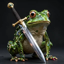 a greatsword made out of frogs, cinematic, 2 0 2 2, highly detailed, dramatic lighting