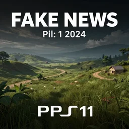 fake news as a PS1 video game landscape