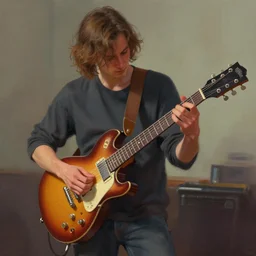 periphery playing guitar trending on artstation, painted by greg rutkowski