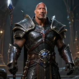 Dwayne Johnson as a Death Knight from Warcraft