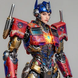 elon musk studio portrait of legitimate kind colorful female divine mech paladin transformers absurdly beautiful, elegant, young sexy elegant woman, super fine surreal detailed facial illustration by kim jung gi, iraq nadar, intricate lines, clear focus, vivid colors, matte, octopath voyager, final fantasy, unreal engine highly rendered, global illumination, radiant light, intricate environment