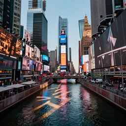 Canal down Times Square