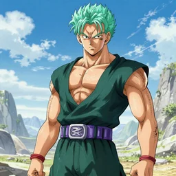 dio brando as goku, immortal, epic scene, by greg rutkwoski, trending on artstation, incredibly detailed