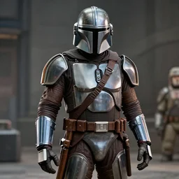 a still of the mandalorian in robocop ( 1 9 8 7 ), 4 k, hi - res