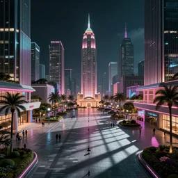 Vaporwave plaza