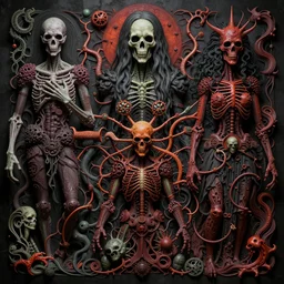 the mutations in vile putrid pathways, doom themed intricate artwork by josan gonzalez, h. r. giger, kilian eng, moebius, zdizslaw beksinski, very coherent artwork, cinematic, gothic, vibrant, octane render, unreal engine, 8 k, high contrast