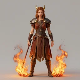 Slavic goddes of fire, full body character, detailed illustration, hd, 4k, digital art, overdetailed art, concept art, by greg rutkowski, complementing colors, Trending on artstation, deviantar