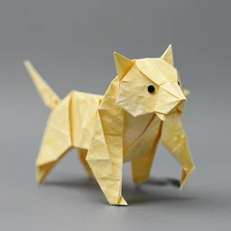 [ origami tiger ] by moebius, norman rockwell, frank frazetta, and syd mead