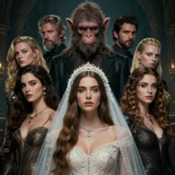 epic professional digital art of 🧟♂👰♀ portrait, atmospheric lighting, detailed, hdr, 4 k, leesha hannigan, wayne haag, reyna rochin, ignacio fernandez rios, mark ryden, iris van herpen, best on wlop, pixiv, stunning, gorgeous, much wow, cinematic, masterpiece