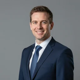 randle handler corporate portrait, professional profile picture, hyperreal lifelike detailed photo portrait corporate professional