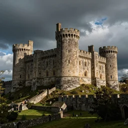 medieval castle, by patrick heron