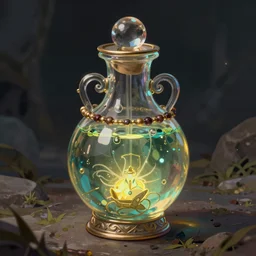 potion of invulnerability, fantasy art