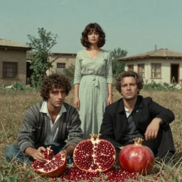 cinematic still from a 1 9 6 9 surreal film by sergei parajanov in the style of the color of pomegranates