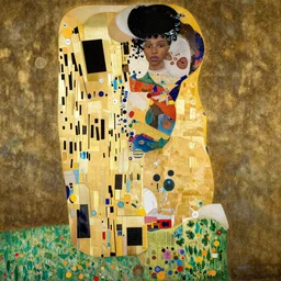 African women Gustav Klimt art
