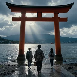 🇯🇵⛩!!! 🎎!!! 🌊🌦. by satoshi kon, ilya repin, lena aenami, shinji kimura