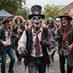 zombie celebration rally for president election