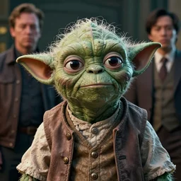yoda that looks like danny devito by greg rutkowski, stanley artgerm lau and jason chan highly detailed, cinematic lighting, octane render, unreal engine lumen, very coherent. cinematic, hyper realism, high detail, octane render, 8 k
