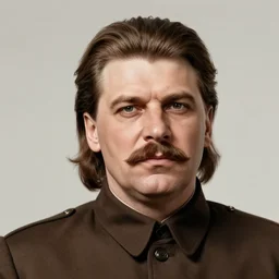 joseph stalin with a mullet