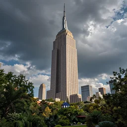 a tardis as big as the empire state building towering over central park