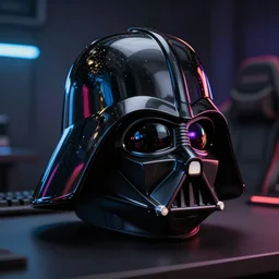 Darth Vader RGB gaming helmet