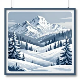 vector art panel for cnc plasma, laser, stencil, unique winter design