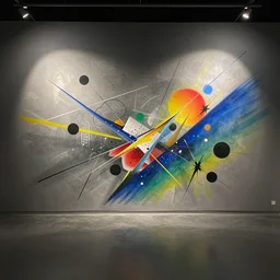 a dreamlike art installation by wassily kandinsky