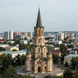 wizards tower of stavropol, city landscapes, city photos, urban fantasy, hight resolution, 4 k