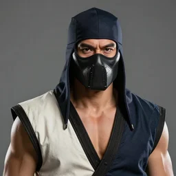a closeup portrait photo of a real kabal from mortal kombat 3.