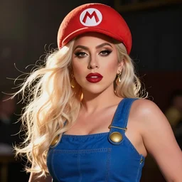 lady gaga super mario cosplay