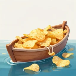 lays potato chip boat, artstation