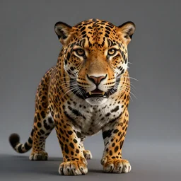 portrait of the jaguar warrior, photorealistic, octane render, 4 k, rendered in unreal engine 5, amazing details and colors