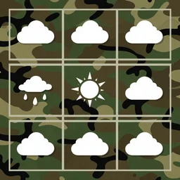 a camouflage pattern weather report style, 8 k, unreal