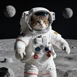 professional photo cat in astronaut suit on the moon, low angle shot, hyperrealistic masterpiece, trending on artstation, cgsociety, kodakchrome, golden ratio, cinematic, composition, beautiful lighting, hyper detailed, sharp focus, octane render, 4 k, unreal engine