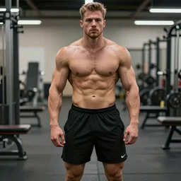 youtuber derek from moreplatesmoredates very muscular in real life, 8 k, 4 k uhd, realistic, hyper realistic, super detailed, very detailed, detailed