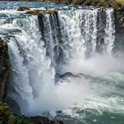 a stunning waterfall by anton fadeev and eric lafforgue, isometric