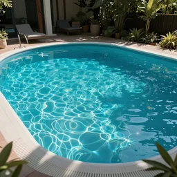 vaporwave swimming pool