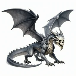 The dragon of death, digital art