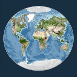 the best map projection of earth possible, realistic, photorealistic, 8 k