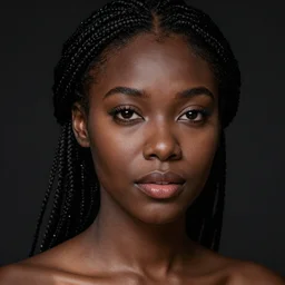 beautiful black woman, in darkness, realistic, hyper details, irwin penn, full HD, 8k
