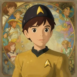 cute star trek officer terese coffey, natural lighting, path traced, highly detailed, high quality, digital painting, by don bluth and ross tran and studio ghibli and alphonse mucha, artgerm