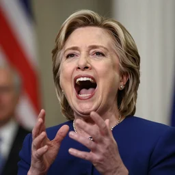 hillary clinton screaming, by bruce weber, 8 5 mm, f 1. 8