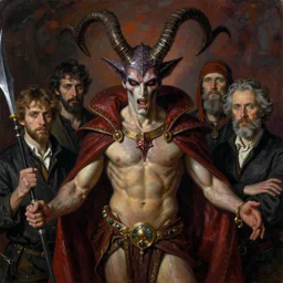 portrait of abaddon the despoiler, style by simon bisley, ismail inceoglu, wadim kashin, filip hodas, benedick bana, and andrew atroshenko
