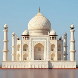 Taj Mahal made of cake, digital art,