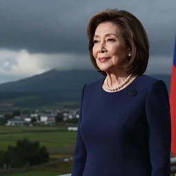 a photoshoot of taiwanese nancy pelosi