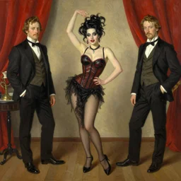 an exotic dancer, 8 k, lowbrow, in the style of martin johnson heade, roger dean and alexander jansson, artstation,